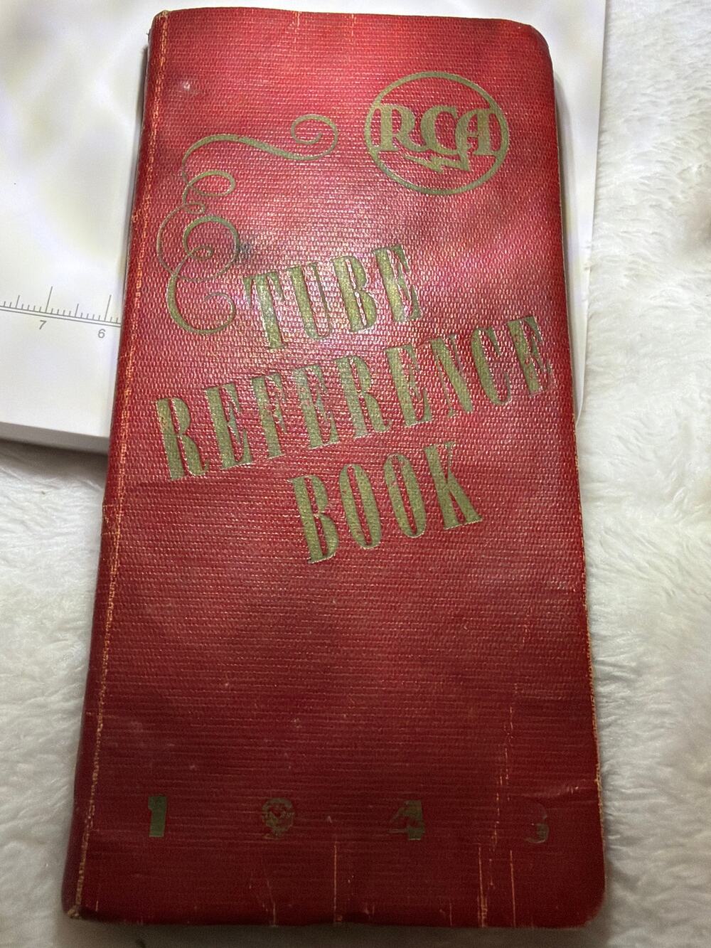 Vintage 1945 RCA Tube Reference Book Radio Vacuum Tube Manual Red Pocket Guide